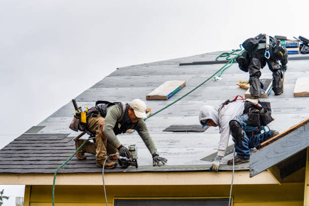Professional Roofing technician working in New Waterford, OH